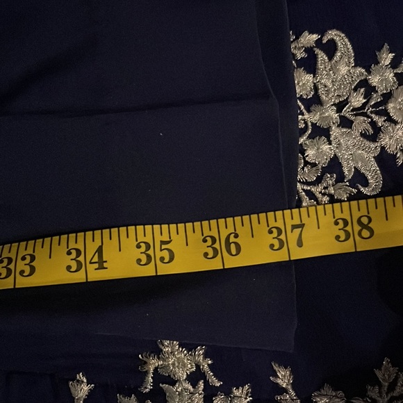 Navy blue shalwar kameez and dupatta Pakistani / Indian - Picture 7 of 9